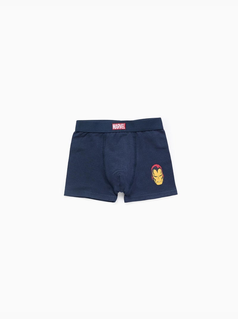 Lot de 4 boxers à imprimés Avengers Blanc Gris Bleu - Kiabi