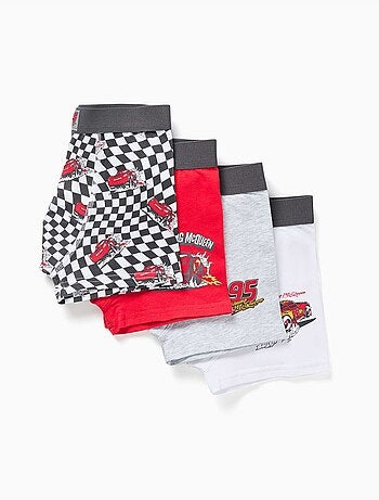 Lot de 4 boxers à imprimés flash mcqueen