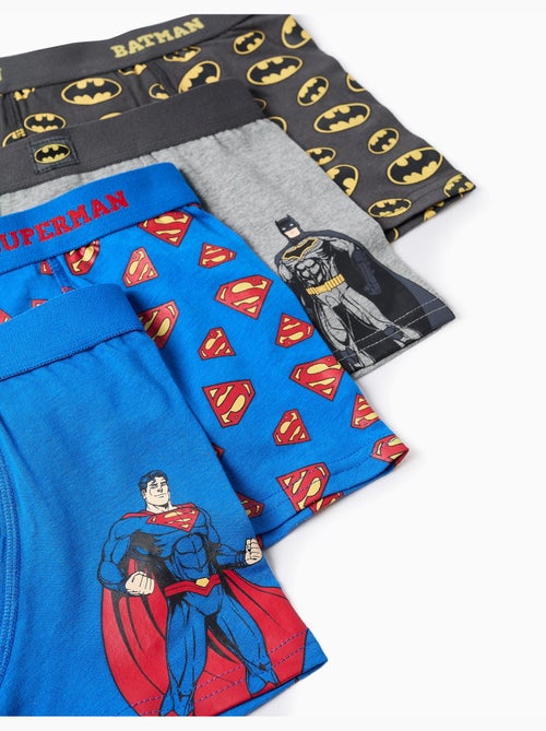 Lot de 4 boxers à imprimés Justice League - Kiabi