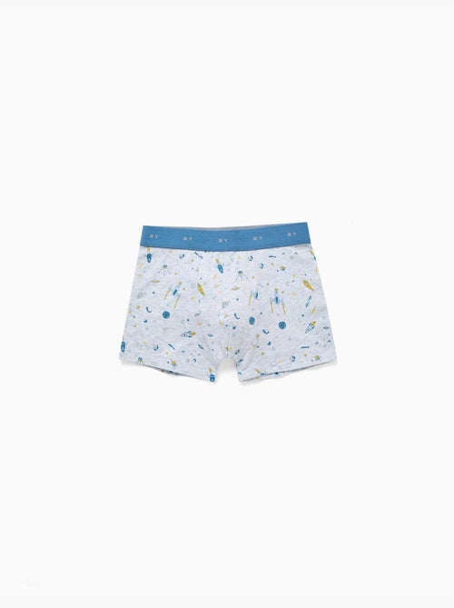 Lot de 4 boxers avec imprimés espace - Kiabi
