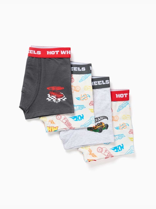Lot de 4 boxers avec imprimés Hot Wheels - Kiabi