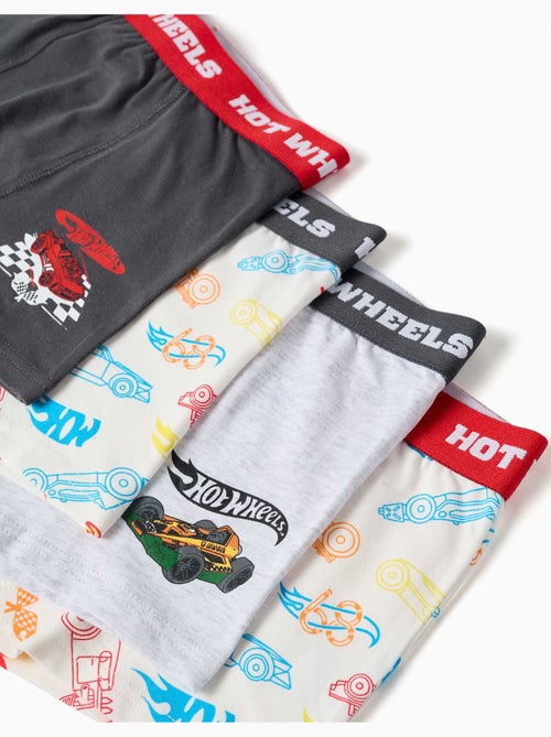 Lot de 4 boxers avec imprimés Hot Wheels - Kiabi