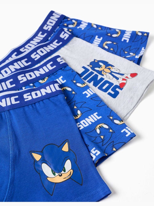 Lot de 4 boxers avec imprimés Sonic - Kiabi