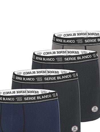 Lot de 4 boxers coton homme colored class' serge blanco
