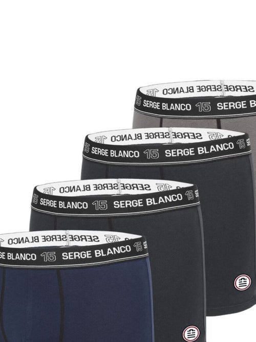 Lot de 4 boxers coton homme colored class' serge blanco - Kiabi Lot de 4 boxers coton homme colored class' serge blanco - Kiabi
