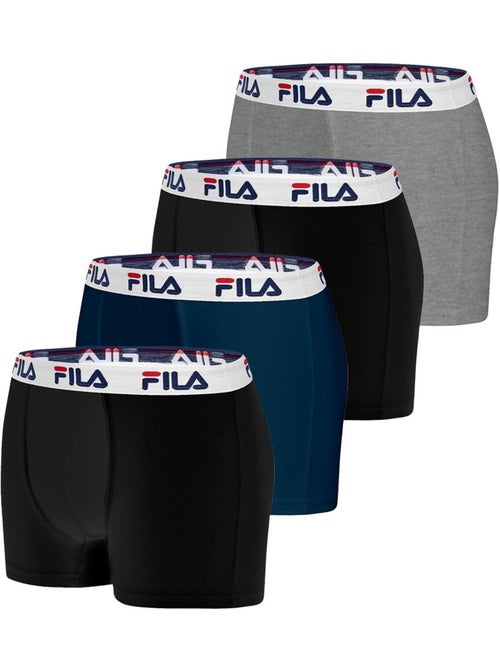 Lot de 4 boxers coton homme fila - Kiabi Lot de 4 boxers coton homme fila - Kiabi