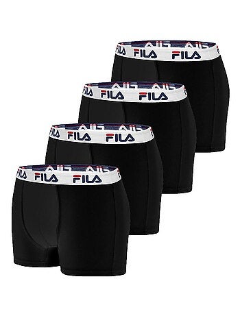 Lot de 4 boxers coton homme fu5016 uni fila