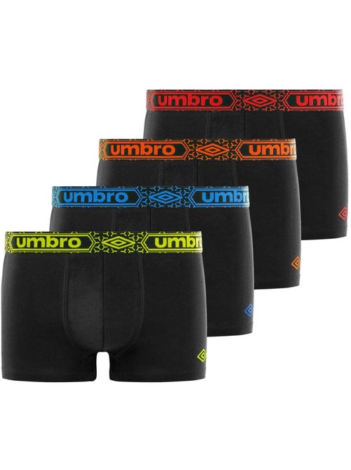 Lot de 4 boxers coton homme uni ceinture umbro - Kiabi