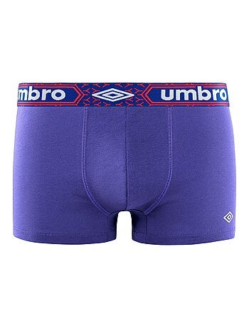 Lot de 4 boxers coton homme uni ceinture umbro
