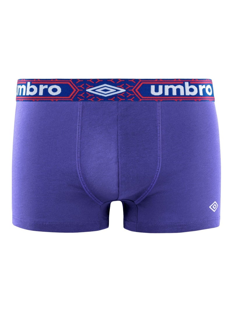 Lot de 4 boxers coton homme uni ceinture umbro Noir - Kiabi