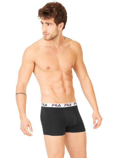 Lot de 4 boxers coton homme  uni fila - Kiabi