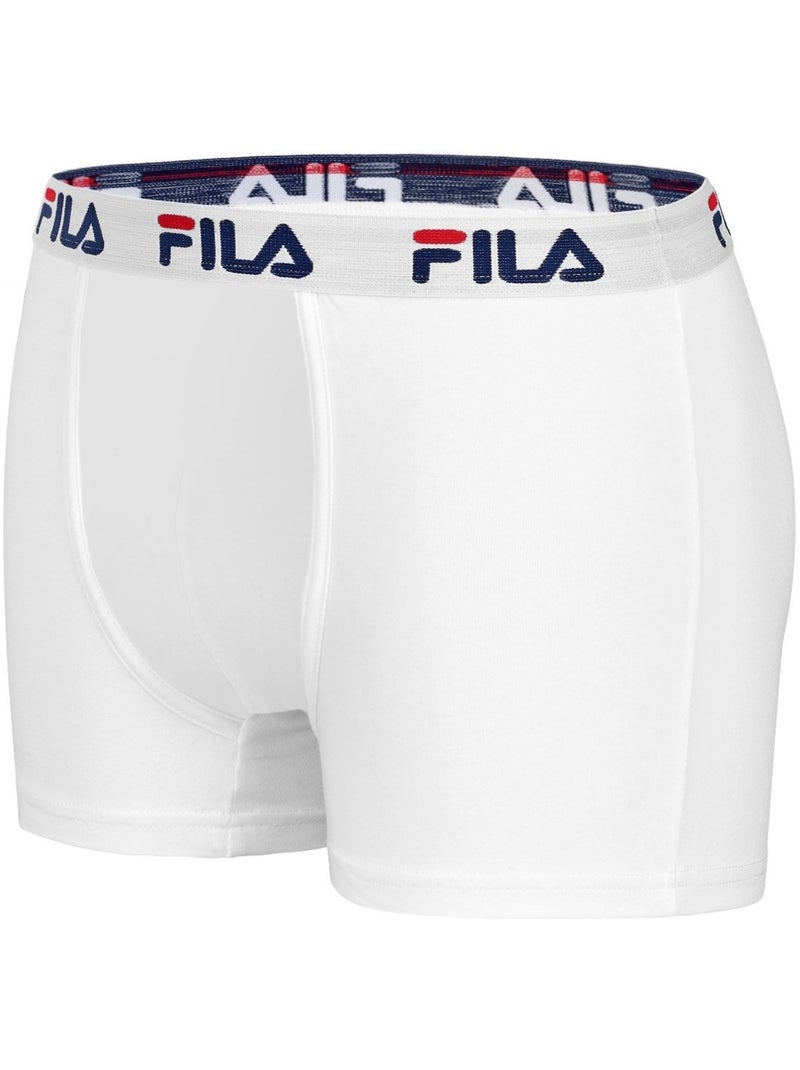 Lot de 4 boxers coton homme  uni fila Blanc - Kiabi
