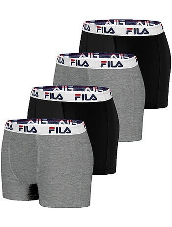 Lot de 4 boxers coton homme uni fila