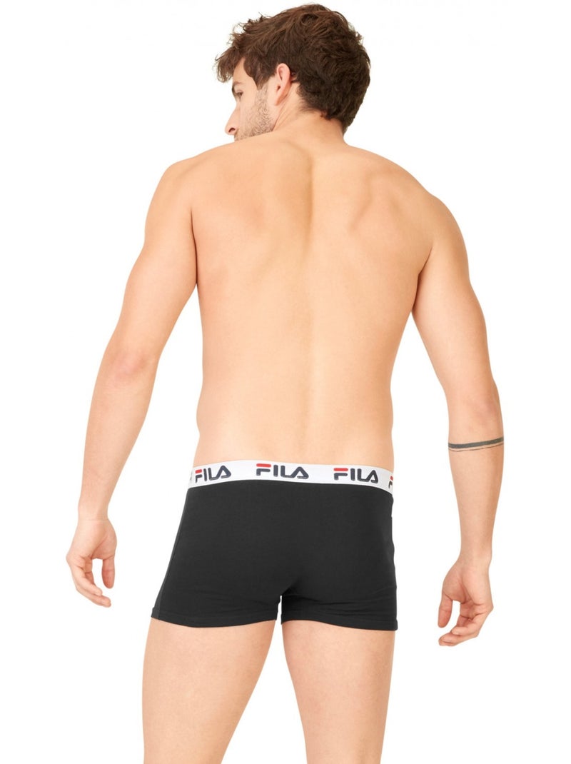Lot de 4 boxers coton homme  uni fila Gris - Kiabi