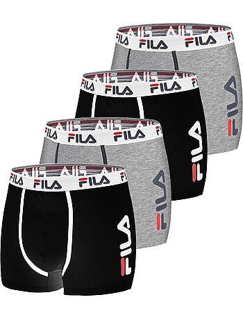 Lot de 4 boxers coton homme uni fila