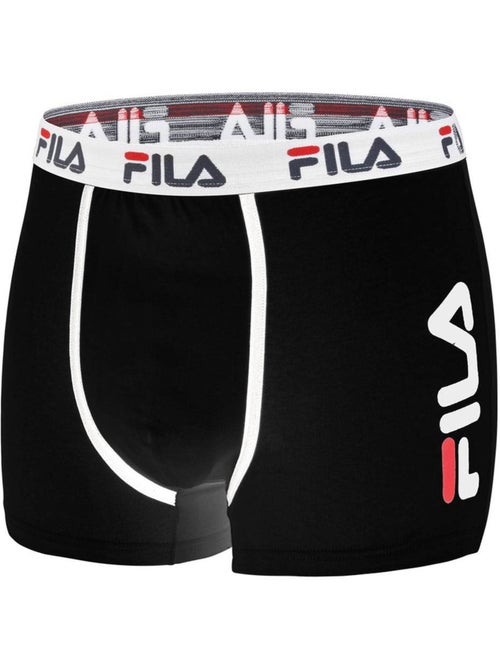 Lot de 4 boxers coton homme uni fila - Kiabi Lot de 4 boxers coton homme uni fila - Kiabi