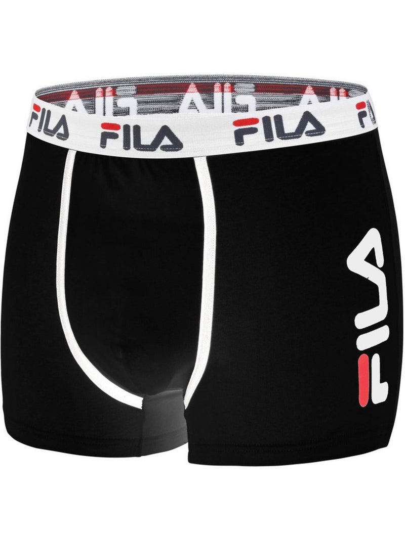 Lot de 4 boxers coton homme  uni fila Gris - Kiabi