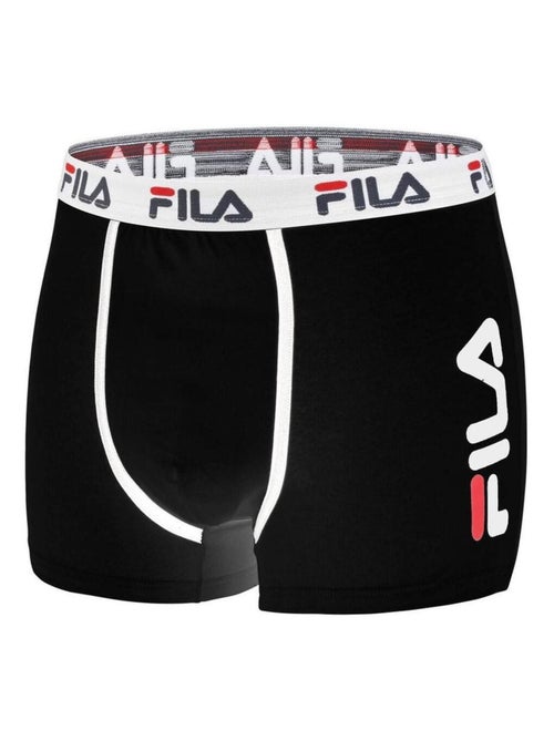 Lot de 4 boxers coton homme uni fila - Kiabi Lot de 4 boxers coton homme uni fila - Kiabi