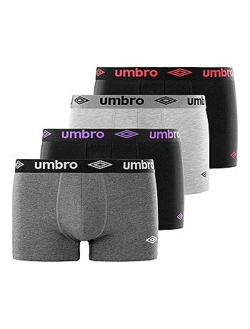 Lot de 4 boxers coton homme uni umbro