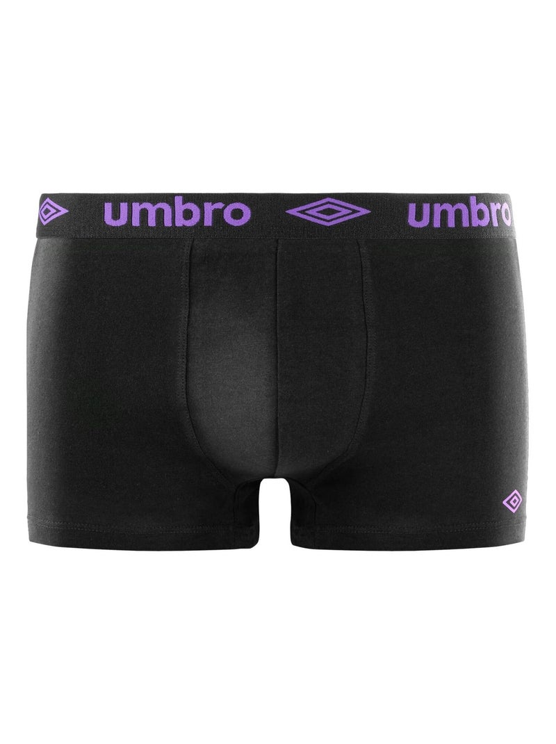 Lot de 4 boxers coton homme uni umbro Noir - Kiabi