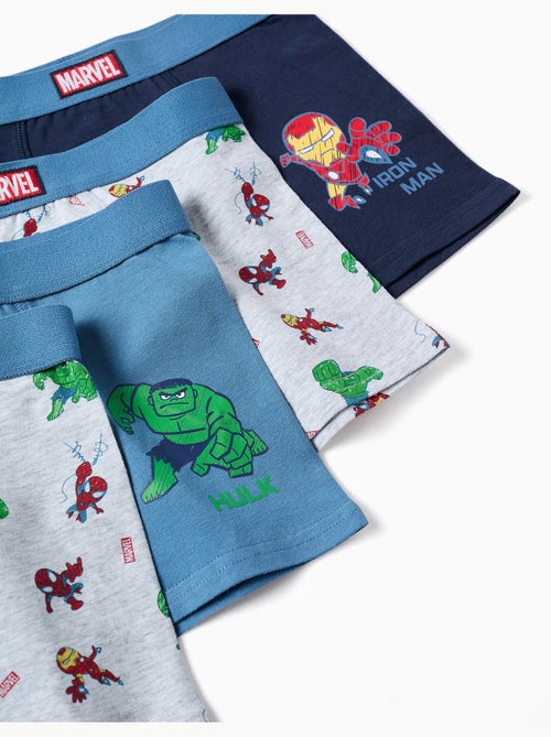Lot de 4 boxers en coton avec imprimés Marvel - Kiabi