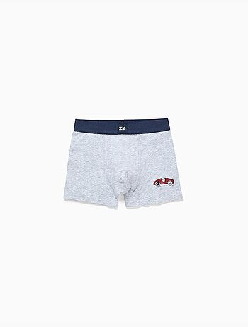 Lot de 4 boxers en coton avec imprimés voitures