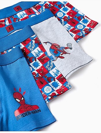 Lot de 4 boxers en coton avec motifs spider-man