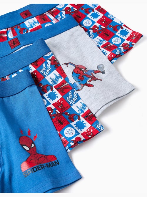 Lot de 4 boxers en coton avec motifs Spider-Man - Kiabi
