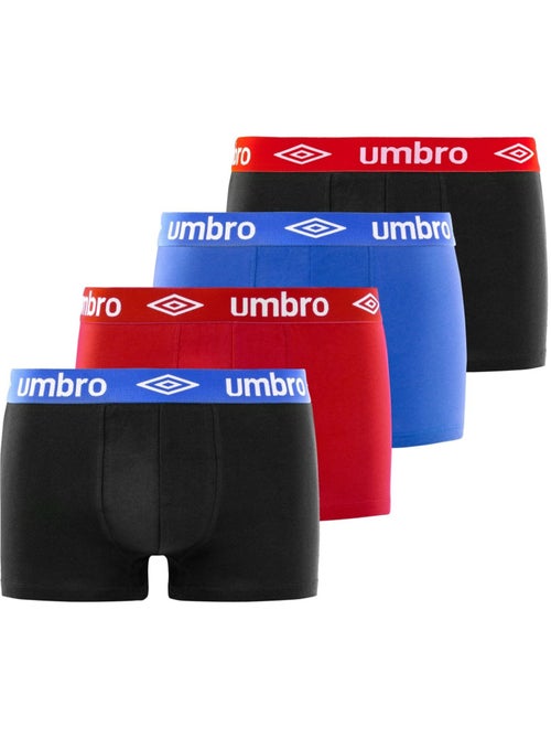 Lot de 4 boxers en coton homme classic umbro - Kiabi Lot de 4 boxers en coton homme classic umbro - Kiabi