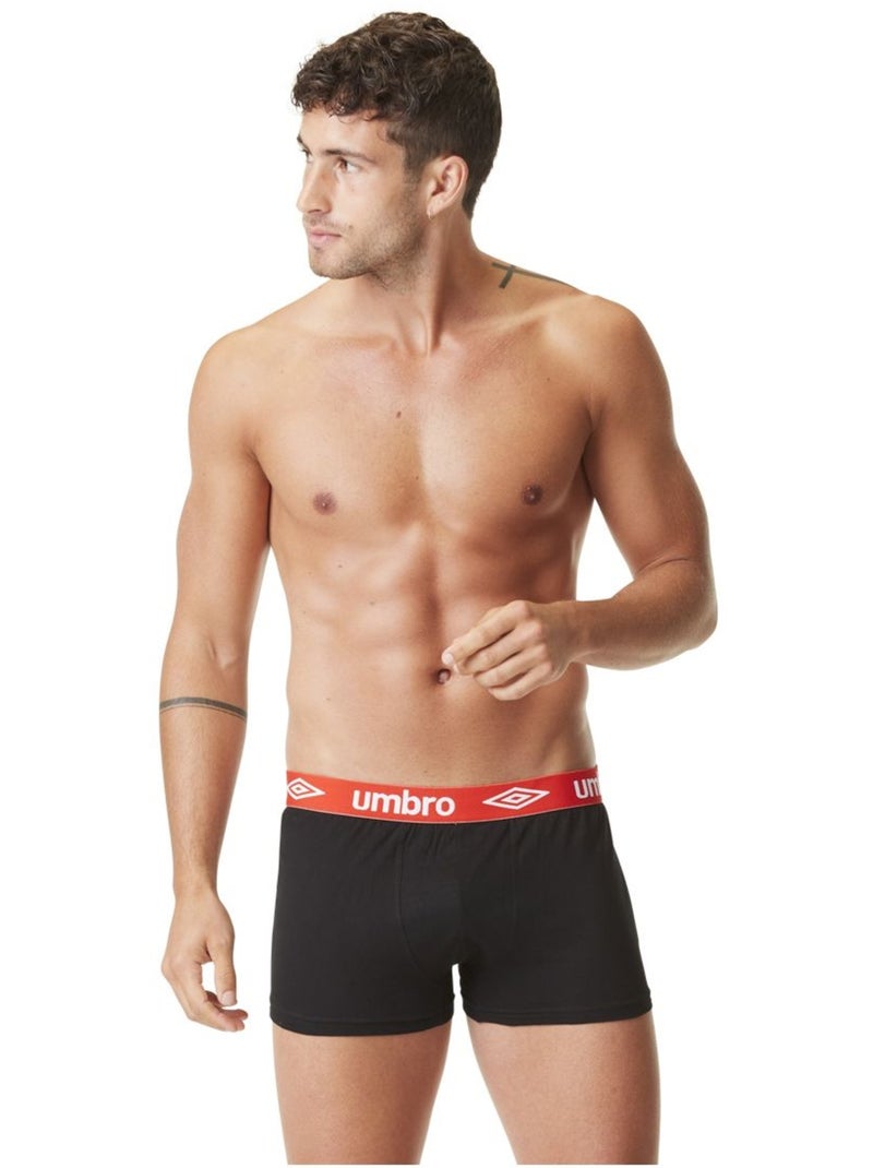 Lot de 4 boxers en coton homme classic umbro Noir - Kiabi