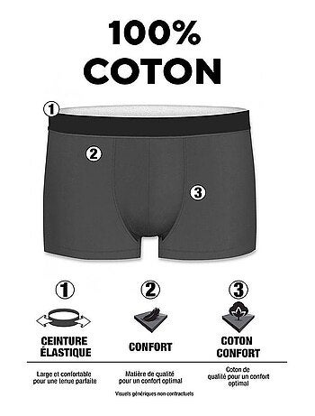 Lot de 4 boxers en coton homme ktm