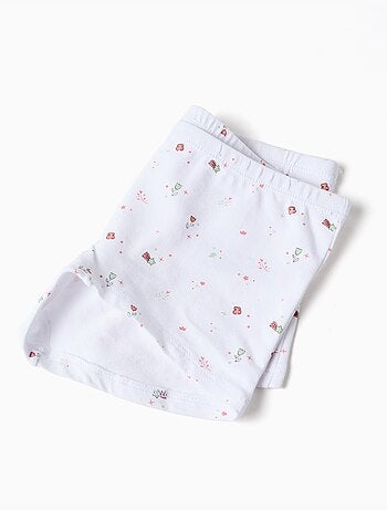 Lot de 4 boxers en coton unis/à fleurs