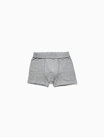 Lot de 4 boxers en coton unis/rayés