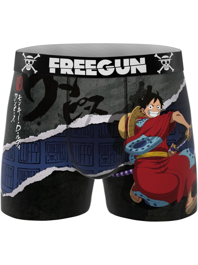 Lot de 4 boxers enfant one piece freegun Rouge - Kiabi