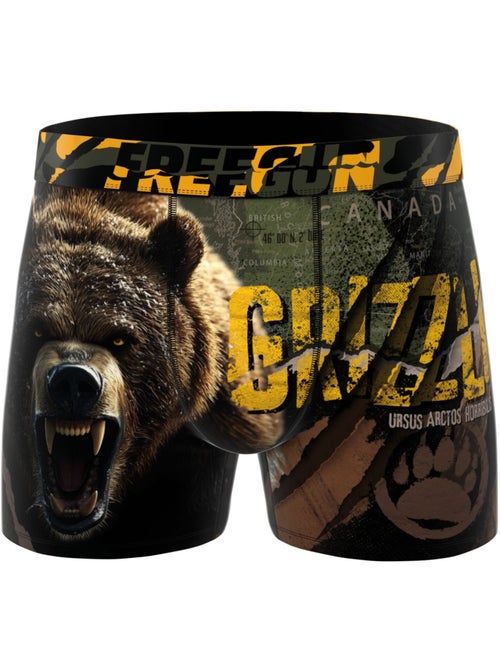 Lot de 4 boxers enfant wild animals freegun - Kiabi