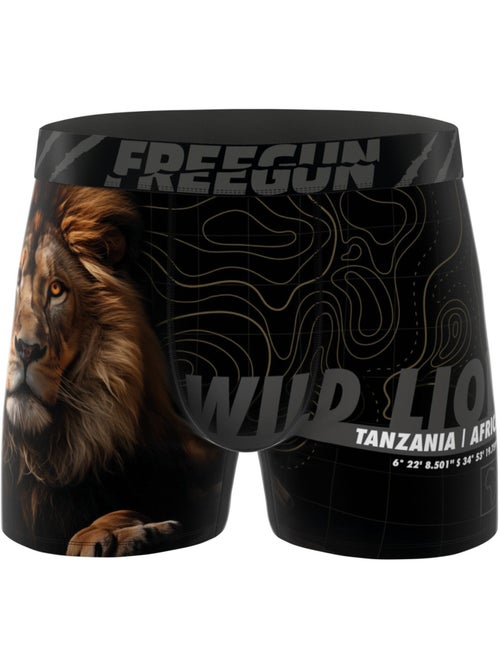Lot de 4 boxers enfant wild life freegun - Kiabi