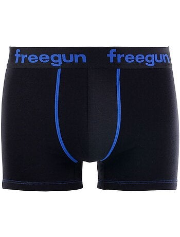 Lot de 4 boxers garçon coton bleu freegun