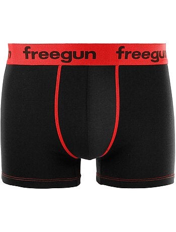 Lot de 4 boxers garçon coton rouge freegun