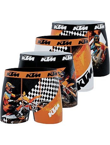 Lot de 4 boxers garçon cross ktm ktm