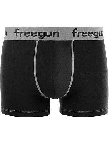 Lot de 4 boxers homme coton gris freegun