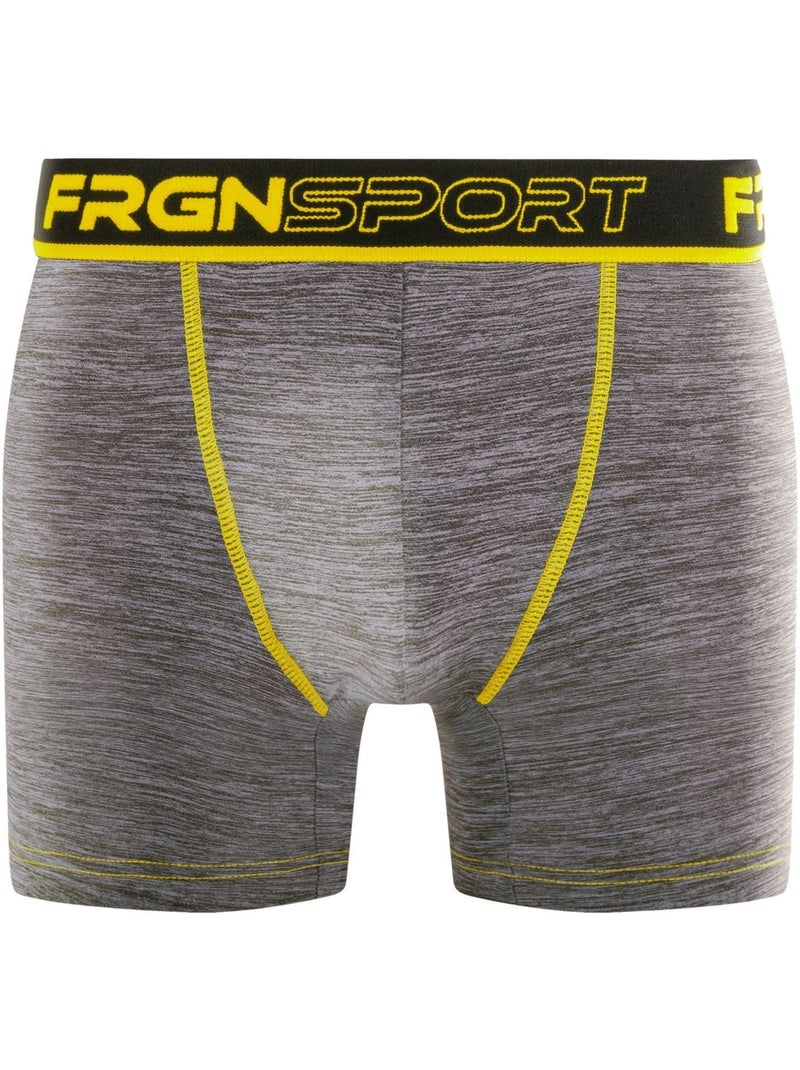 Lot de 4 boxers homme dynamic chiné mrk6 freegun Gris - Kiabi