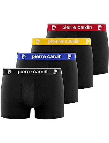 Lot de 4 boxers homme en coton basic pierre cardin