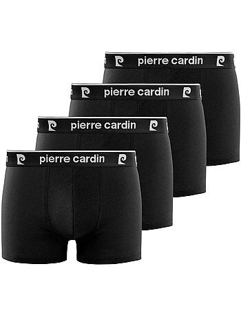 Lot de 4 boxers homme en coton basic pierre cardin