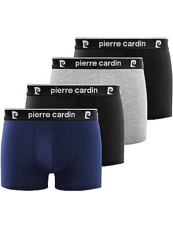 Lot de 4 boxers homme en coton basic pierre cardin