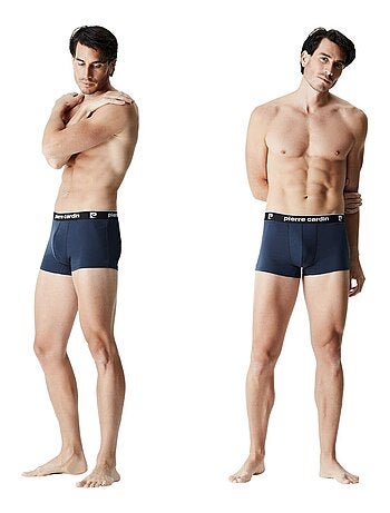 Lot de 4 boxers homme en coton basic pierre cardin