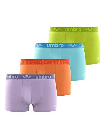 Lot de 4 boxers homme en coton colors umbro