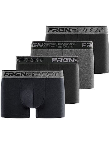 Lot de 4 boxers homme en coton dynamic jim freegun
