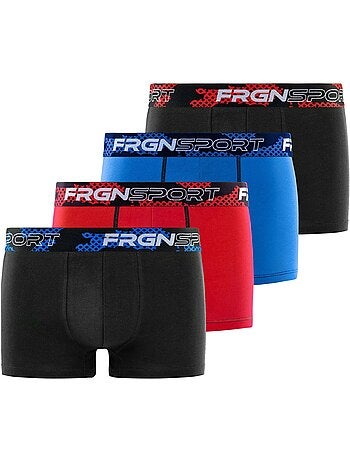 Lot de 4 boxers homme en coton dynamic tom freegun
