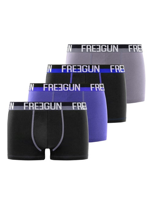 Lot de 4 boxers homme en coton freegun freegun - Kiabi Lot de 4 boxers homme en coton freegun freegun - Kiabi