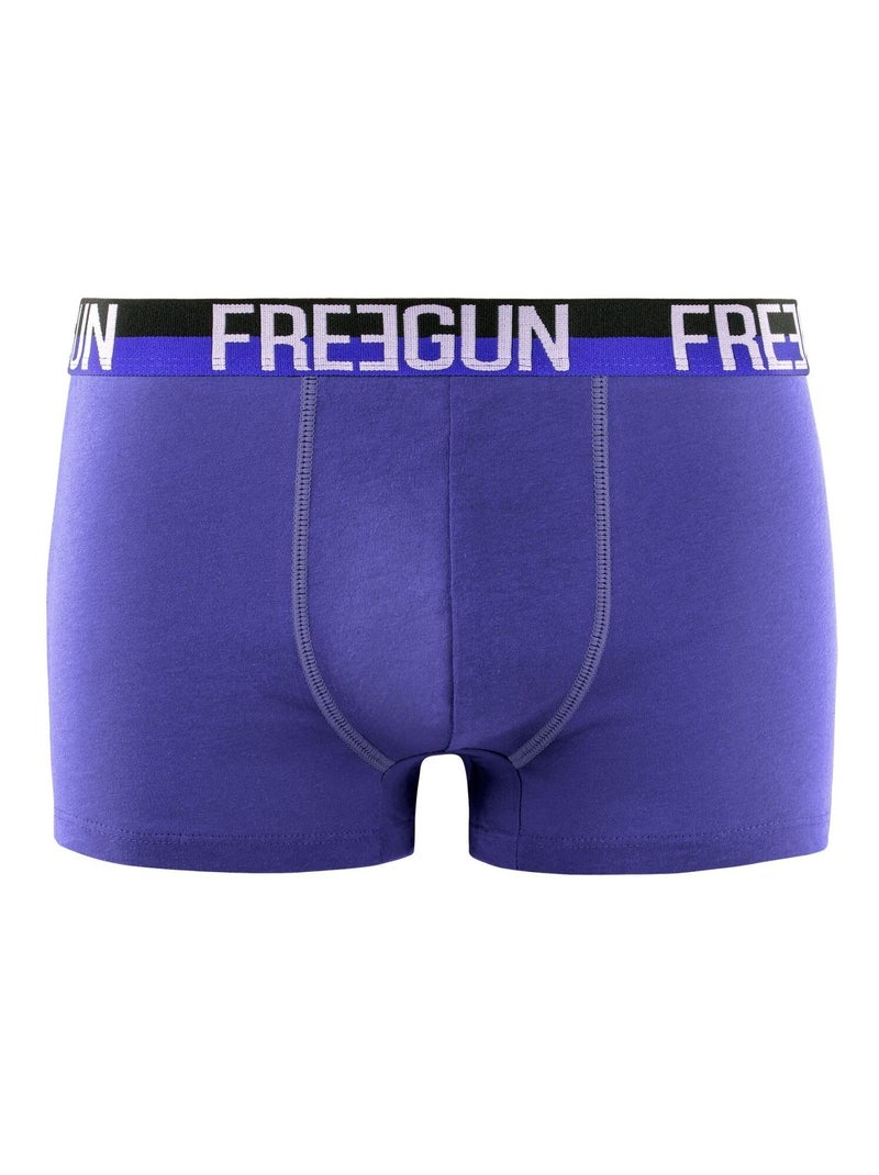 Lot de 4 boxers homme en coton freegun freegun Noir - Kiabi